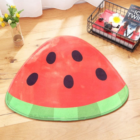 Flannel Watermelon Floor Mat (Red)