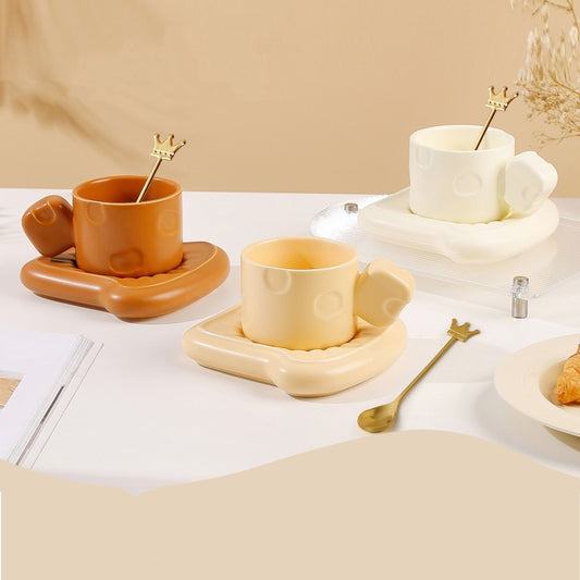 250ml/8.4fl.oz. Cheese Toast Ceramic Cup Set