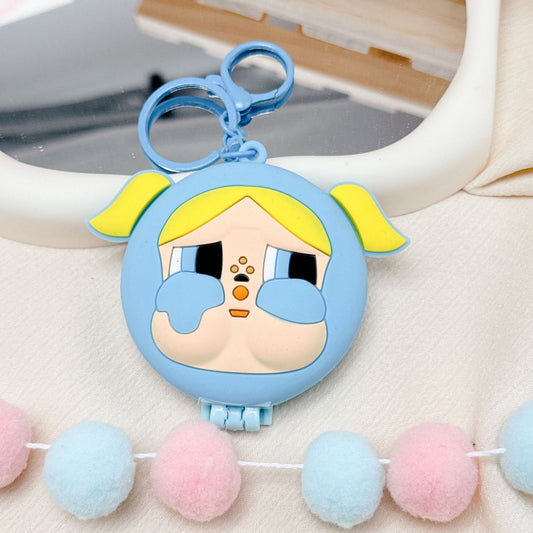 Angrybaby silicon keychain (Blue)