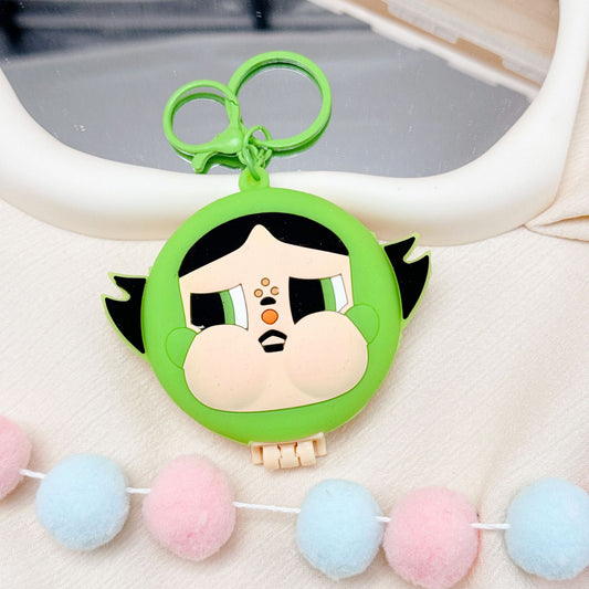 Angrybaby silicon keychain (Green)